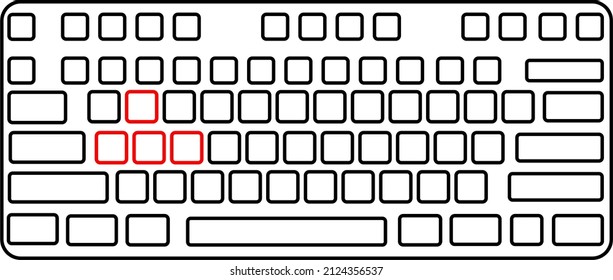 Se puede utilizar la ilustración artística del teclado de wireles para la edición