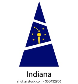 Art Indiana flag christmas tree