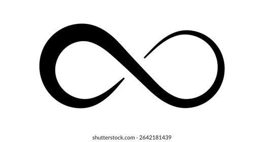 Art infinity symbol on a white background. Vector
