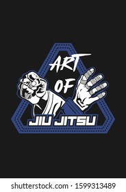 Art Of Jiu Jitsu Vector Illustration 