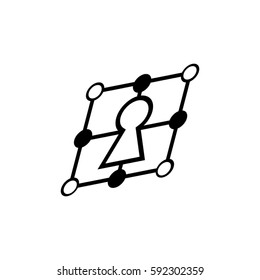 the art key icon logo