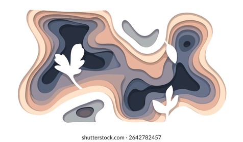 A Arte do Papel em Camadas Uma Exploração Cativante da Textura e Dimensão de Profundidade