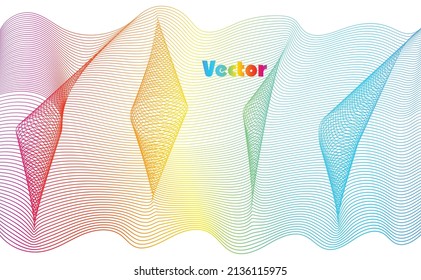 Art Light Abstract Background Color And Wave Design.Vector.