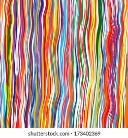 Art line abstract color curved stripes background illustration 