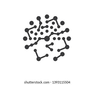 Art line circle molecule icon science