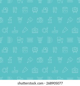 art line icon pattern set