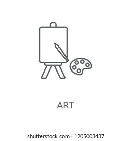 Art linear icon. Art concept stroke symbol design. Thin graphic elements vector illustration, outline pattern on a white background, eps 10.