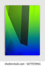 Art linear vector minimalistic trendy brochure design, cover template, geometric halftone gradient. For Banners, Placards, Posters, Flyers. Perfect and unlike, pattern texture.