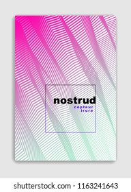 Art linear vector minimalistic trendy brochure design, cover template, geometric halftone gradient. For Banners, Placards, Posters, Flyers. Perfect and unlike, pattern texture.