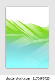 Art linear vector minimalistic trendy brochure design, cover template, geometric halftone gradient. For Banners, Placards, Posters, Flyers. Perfect and unlike, pattern texture.