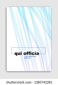 Art linear vector minimalistic trendy brochure design, cover template, geometric halftone gradient. For Banners, Placards, Posters, Flyers. Perfect and unlike, pattern texture.