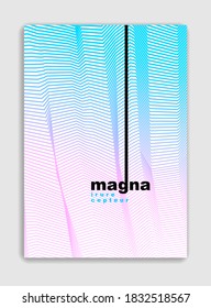 Art linear vector minimalistic trendy brochure design, cover template, geometric halftone gradient. For Banners, Placards, Posters, Flyers. Perfect and unlike, pattern texture.