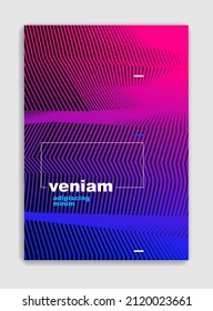 Art linear vector minimalistic trendy brochure design, cover template, geometric halftone gradient. For Banners, Placards, Posters, Flyers. Perfect and unlike, pattern texture.