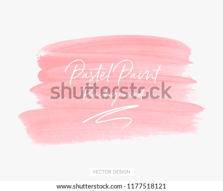 Art logo abstract brush paint texture stroke vector illustration. Perfect design for headline, logo and sale banner. 