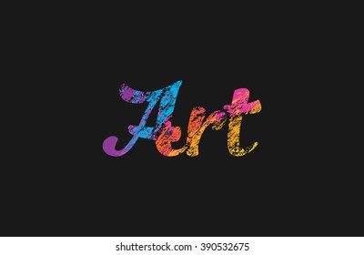 Art logo. Creative logo design. Colorful logo.