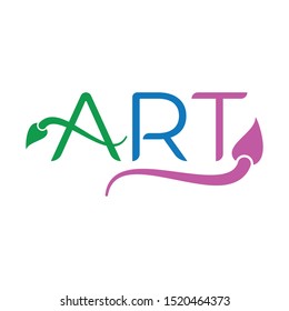 Art Logo Paint Brushes Art Word Stock Vector (Royalty Free) 1520464373 ...