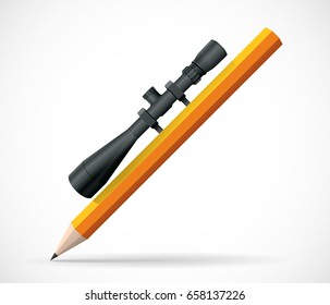 Art making pencil - good point - drawing concept