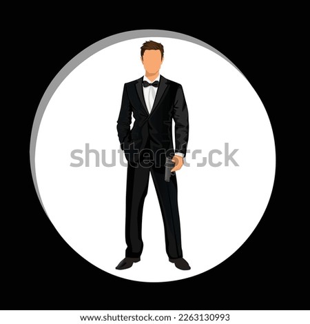 Art man model people vector template element logo icon sign symbol circle black white