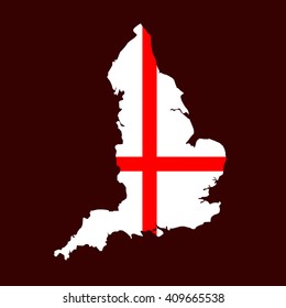 Art map of England vector