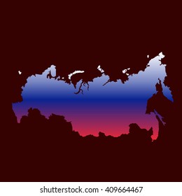 Art map of Russia gradient