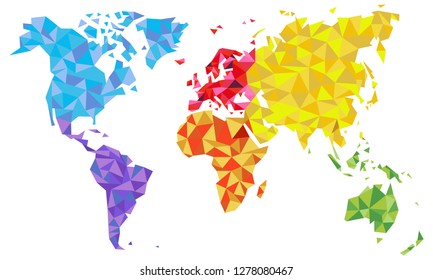 art map of the world