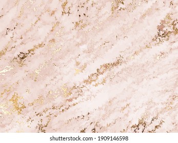 Art of marbling abstract painting background with gold wave texture. 