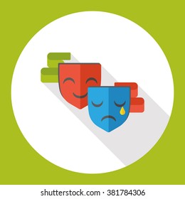 art mask flat icon