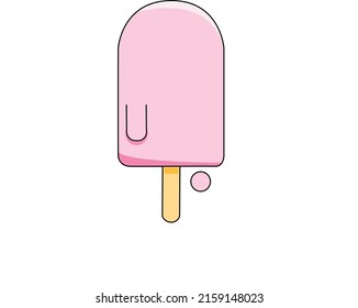 A art of a melting lolly