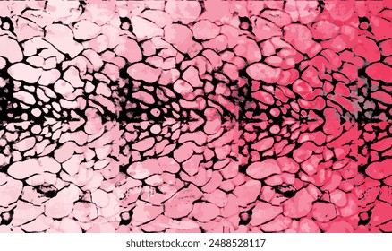 Art Mesh Pattern And Grunge Texture With Ornamental Sync In Repeat. With Blur Effect In 2D Illustration. EPS 10. Batik. Asian. Abstract Background. Backdrop Pattern. Unique Traditional. Boho 