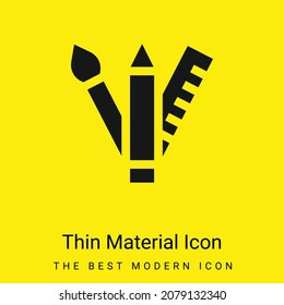 Art minimal bright yellow material icon