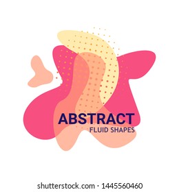 Art modern graphic element. Dynamical liquid forms
