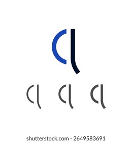 Art modern lowercase letter Q made logo style, vector illustration 10 EPS