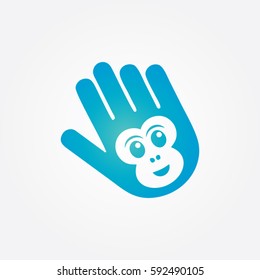 the art monkey icon logo