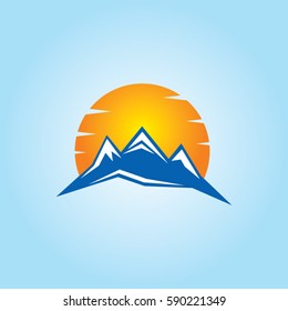 the art montain icon logo