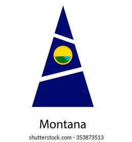 Art Montana flag christmas tree