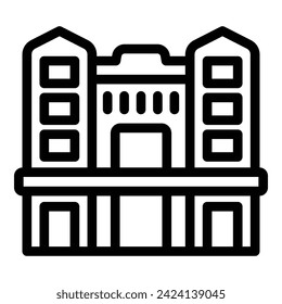 Art monument city icon outline vector. Australia building. Design template