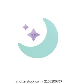 Un arte de una luna y estrellas