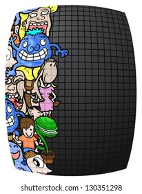 Art mosaic cartoon