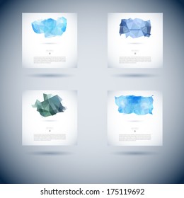 art mosaic set of abstract vector background with polygon item template for design art mosaic line water star community colorful abstract scene stack colourful digital cloud trendy site deal blue fanc
