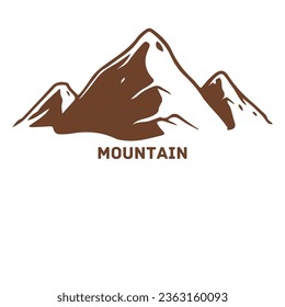 Art mountains symbol graphics design travel