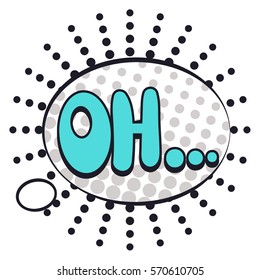 art multicolored comic sound effects