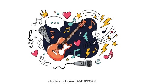The Art Of Music A Collection Of Musical Instruments And Elements
