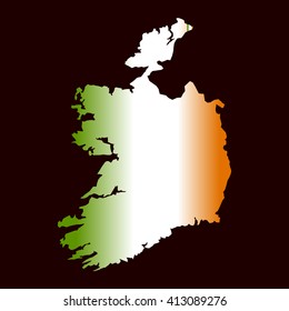 Art Nap Flag Ireland Vector Gradient Stock Vector (Royalty Free ...