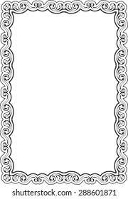 Art nice frame is isolated on white