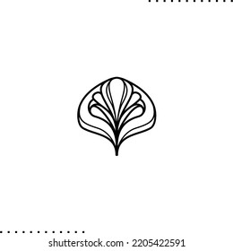 art nouveau elegant border and text divider