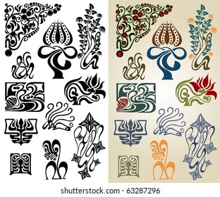 art nouveau element
