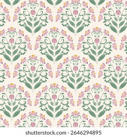 Art Nouveau Floral Arrangement Pattern