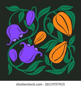 Art nouveau flourishes  design elements.