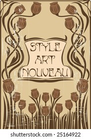 Art nouveau frame