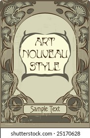 Art nouveau frame